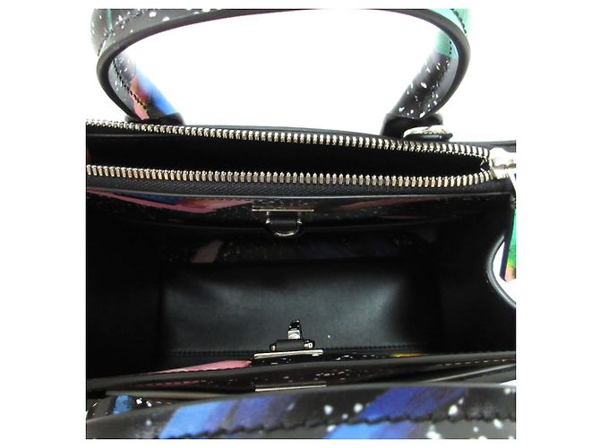 Borsa Louis Vuitton City Steamer Mini Splash 2 in 1 Nero Multicolore - vista 11