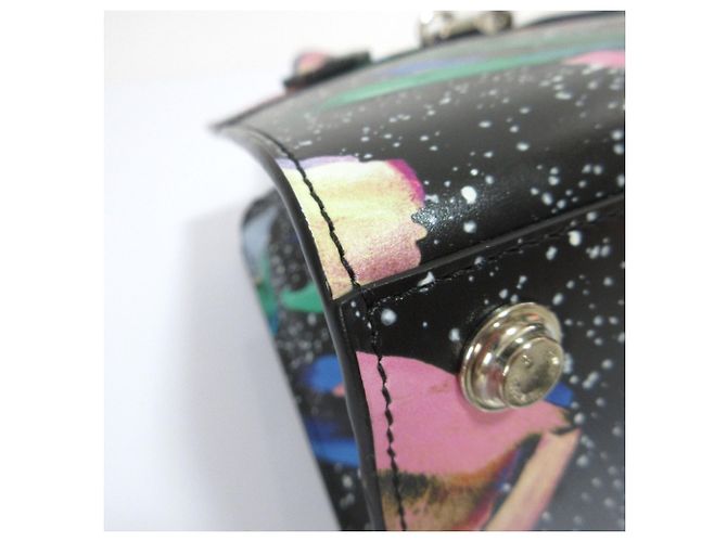 Borsa Louis Vuitton City Steamer Mini Splash 2 in 1 Nero Multicolore - vista 6