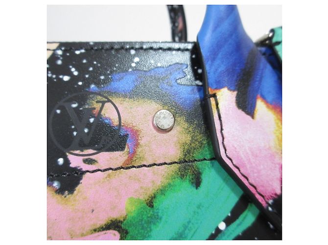 Borsa Louis Vuitton City Steamer Mini Splash 2 in 1 Nero Multicolore - vista 9