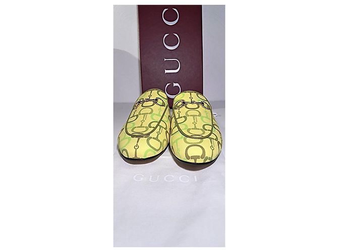 Mocassini in pelle Gucci Princetown 37.5 Giallo - vista 4