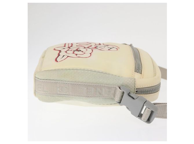 Camera Borsa a tracolla Chanel Sport Line in nylon piccola Bianco - vista 3