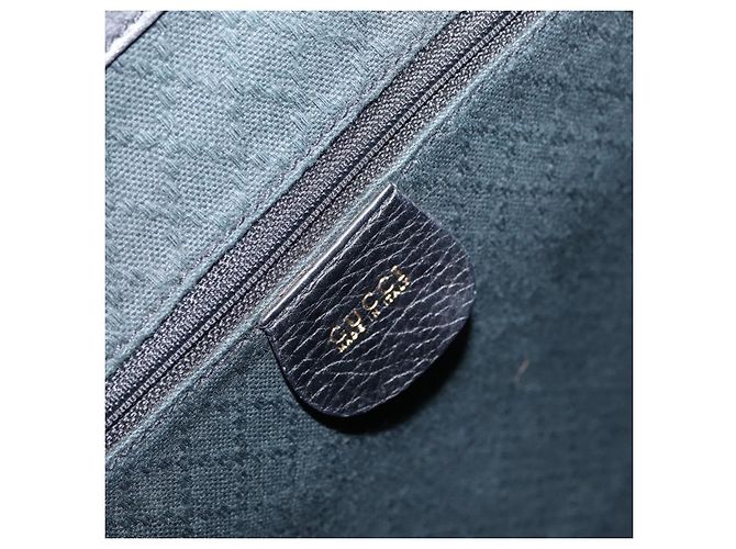 Bamboo Zaino in pelle vintage Gucci con bambù Nero - vista 6