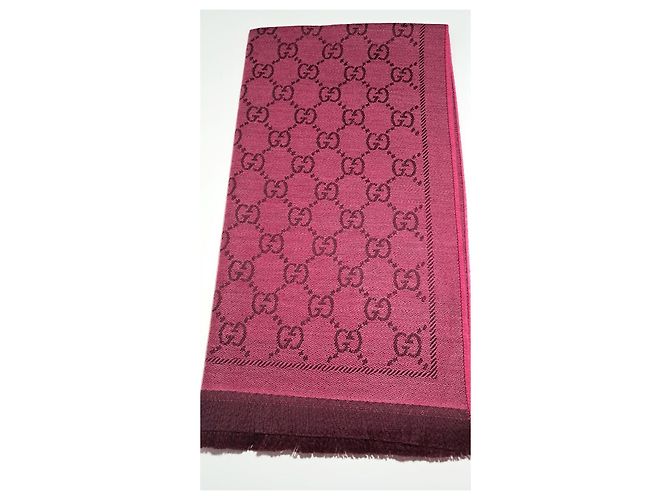 Sciarpa in lana reversibile Gucci, rosa/bordeaux Bordò - vista 3