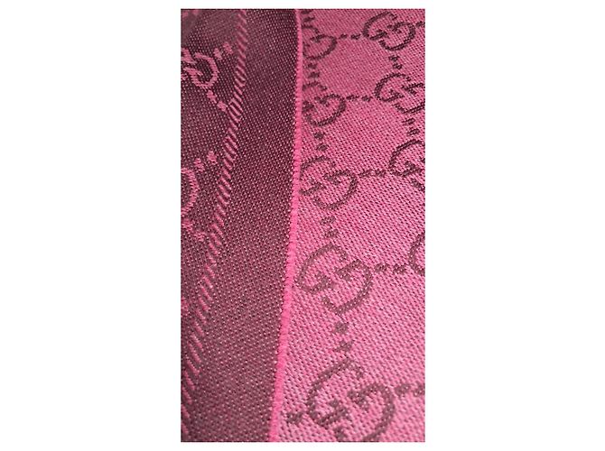 Sciarpa in lana reversibile Gucci, rosa/bordeaux Bordò - vista 4