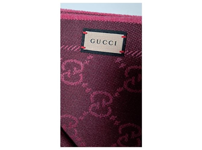Sciarpa in lana reversibile Gucci, rosa/bordeaux Bordò - vista 6