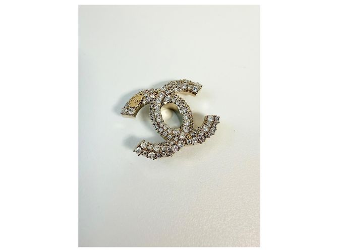 CHANEL  chiusura originale CC turnlock Bianco D'oro - vista 4