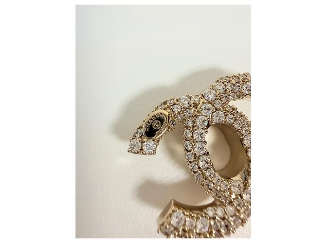 CHANEL  chiusura originale CC turnlock Bianco D'oro - vista 5