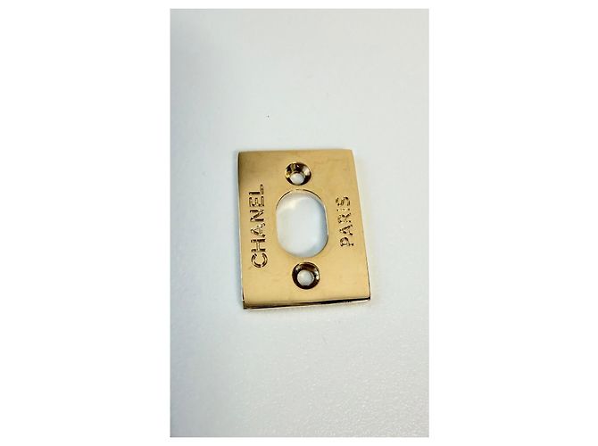 CHANEL  chiusura originale CC turnlock Bianco D'oro - vista 7