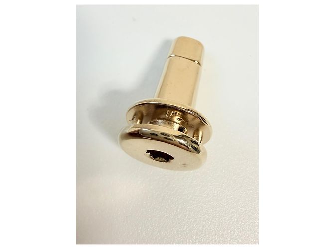 CHANEL  chiusura originale CC turnlock Bianco D'oro - vista 9