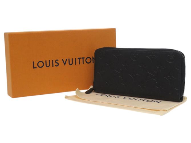 Louis Vuitton Zippy Wallet in Black Shadow Leather - view 2
