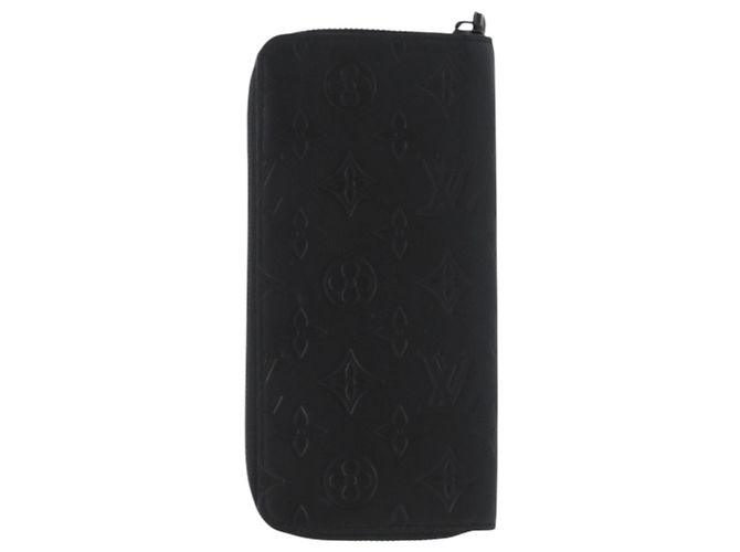 Louis Vuitton Zippy Wallet in Black Shadow Leather - view 3