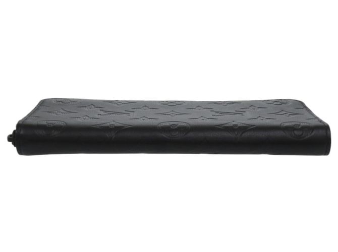 Louis Vuitton Zippy Wallet in Black Shadow Leather - view 6