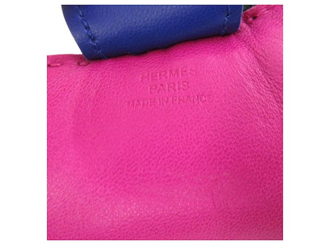 Charm per borsa Hermès Rodeo MM Rosa Blu Porpora - vista 3