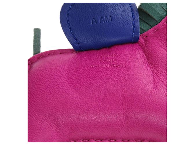 Charm per borsa Hermès Rodeo MM Rosa Blu Porpora - vista 4