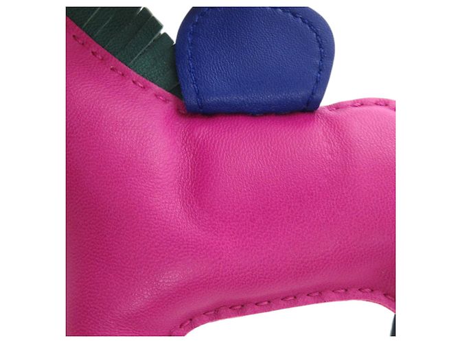 Charm per borsa Hermès Rodeo MM Rosa Blu Porpora - vista 5