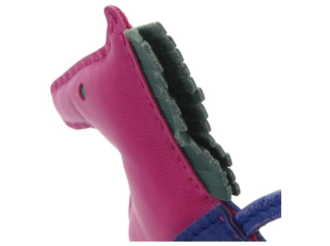 Charm per borsa Hermès Rodeo MM Rosa Blu Porpora - vista 6