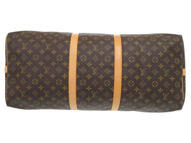 Monogram Boston Bag Keepall Bandoulière 60 Louis Vuitton Braun Monogramm - Ansicht 3