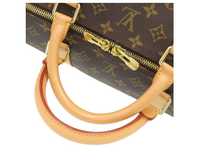 Monogram Boston Bag Keepall Bandoulière 60 Louis Vuitton Braun Monogramm - Ansicht 5