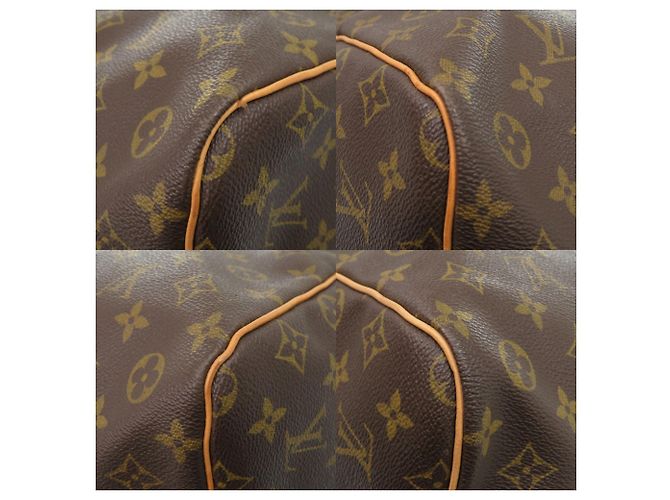 Borsa Boston Keepall 60 Monogram Louis Vuitton Marrone Monogramma - vista 4