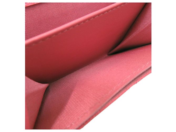 Monedero de cuero rosa Chanel - vista 5