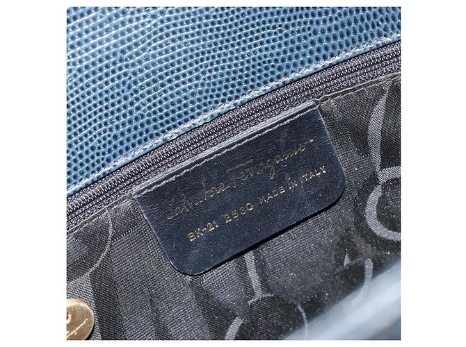 Borsa Vala in pelle Salvatore Ferragamo Blu - vista 6