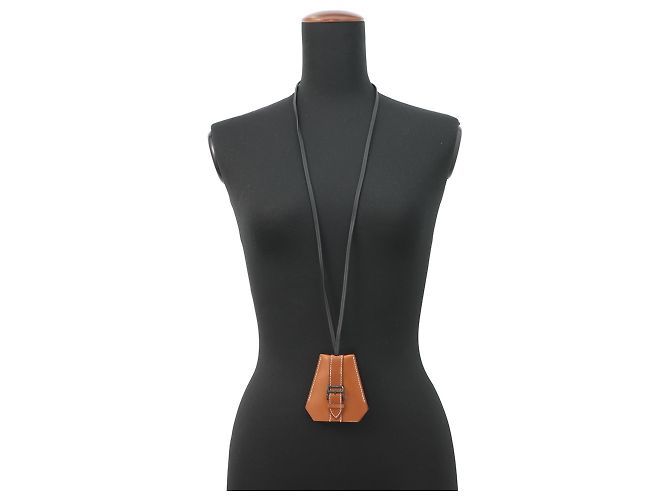 Collana Lunga Fauve all'Uncinetto Hermès Rosso - vista 4