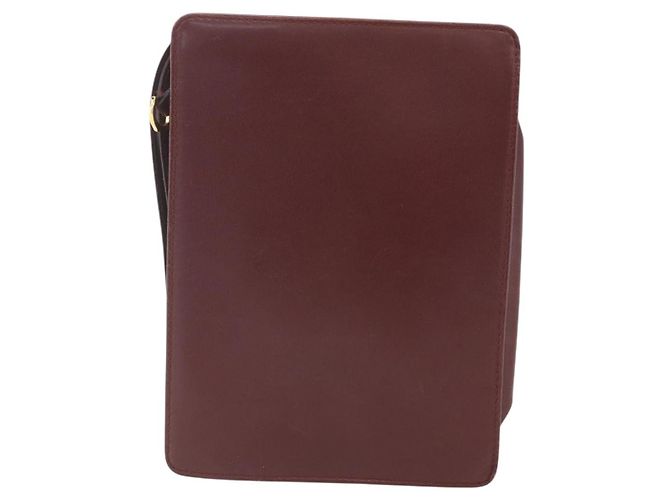 Borsa clutch Must de Cartier in pelle Bordò - vista 2