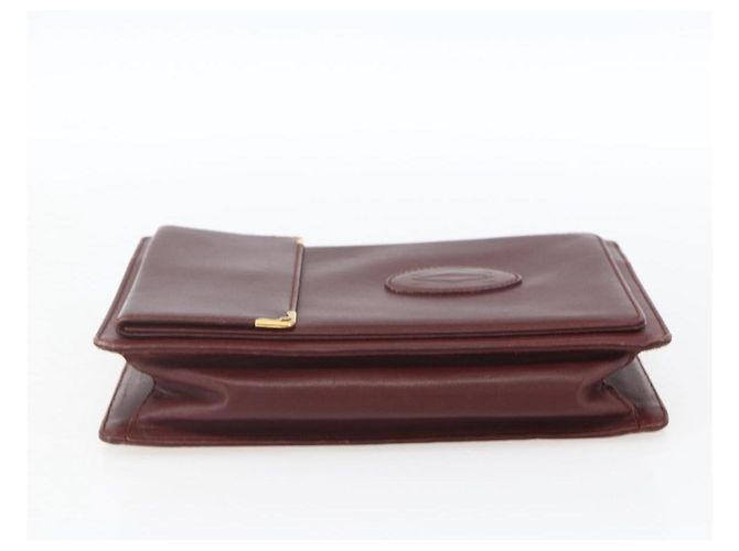 Borsa clutch Must de Cartier in pelle Bordò - vista 4