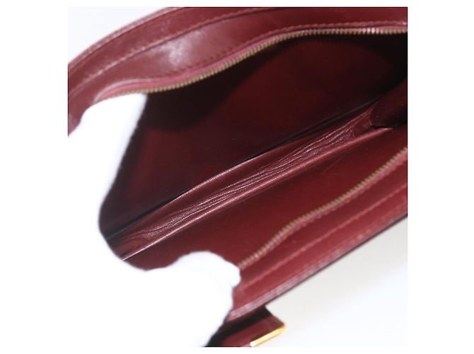 Borsa clutch Must de Cartier in pelle Bordò - vista 5