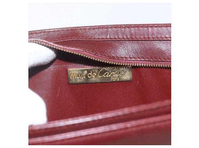 Borsa clutch Must de Cartier in pelle Bordò - vista 6