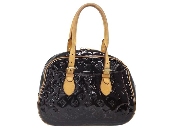 LOUIS VUITTON Borsa a Mano Summit Drive Monogram Vernis Amarante M93516 Auth BA10179 Bordò - vista 13