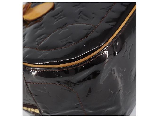 LOUIS VUITTON Borsa a Mano Summit Drive Monogram Vernis Amarante M93516 Auth BA10179 Bordò - vista 14