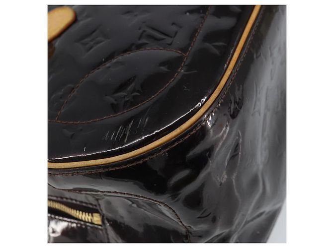 LOUIS VUITTON Borsa a Mano Summit Drive Monogram Vernis Amarante M93516 Auth BA10179 Bordò - vista 16