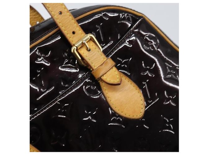 LOUIS VUITTON Borsa a Mano Summit Drive Monogram Vernis Amarante M93516 Auth BA10179 Bordò - vista 17
