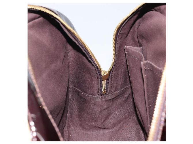 LOUIS VUITTON Borsa a Mano Summit Drive Monogram Vernis Amarante M93516 Auth BA10179 Bordò - vista 20