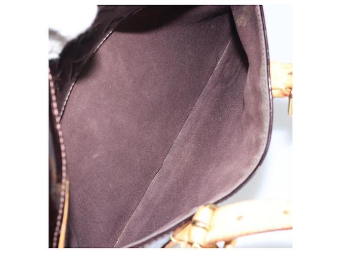 LOUIS VUITTON Borsa a Mano Summit Drive Monogram Vernis Amarante M93516 Auth BA10179 Bordò - vista 22
