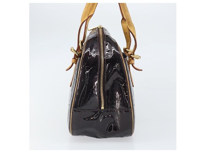LOUIS VUITTON Borsa a Mano Summit Drive Monogram Vernis Amarante M93516 Auth BA10179 Bordò - vista 4