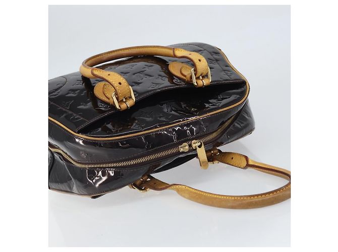LOUIS VUITTON Borsa a Mano Summit Drive Monogram Vernis Amarante M93516 Auth BA10179 Bordò - vista 6