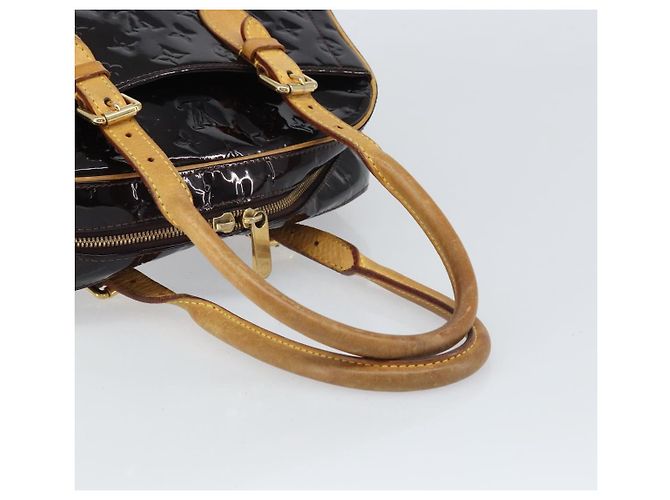 LOUIS VUITTON Borsa a Mano Summit Drive Monogram Vernis Amarante M93516 Auth BA10179 Bordò - vista 7