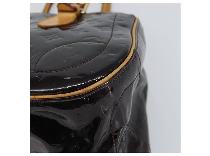 LOUIS VUITTON Borsa a Mano Summit Drive Monogram Vernis Amarante M93516 Auth BA10179 Bordò - vista 9