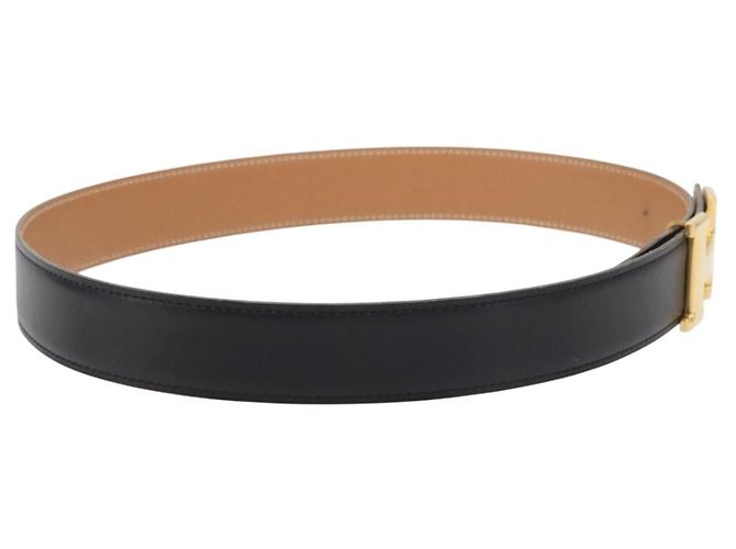 Hermès Cintura HERMES Constance in pelle 25,6"" - E27,6"" 2 pezzi Nero Auth am10603 - vista 5