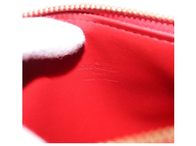 LOUIS VUITTON Borsa a Mano Monogram Vernis Bedford Rossa M91328 LV Auth 165164 Rosso - vista 10