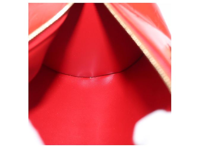 LOUIS VUITTON Borsa a Mano Monogram Vernis Bedford Rossa M91328 LV Auth 165164 Rosso - vista 18