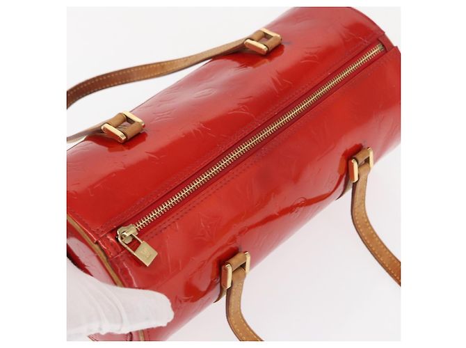 LOUIS VUITTON Borsa a Mano Monogram Vernis Bedford Rossa M91328 LV Auth 165164 Rosso - vista 6