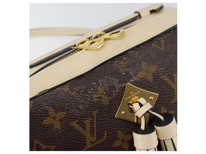 LOUIS VUITTON Borsa a Spalla Monogram Saintonge Bianca M43559 LV Auth 143616 Bianco - vista 9