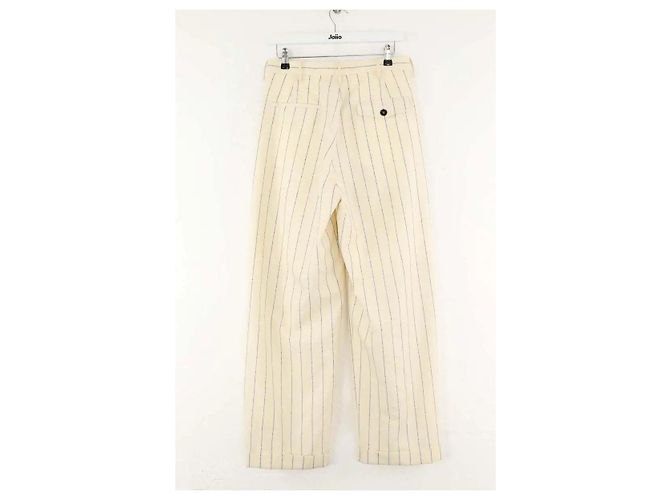 Marni Weite ecru Wollhose Roh - Ansicht 3