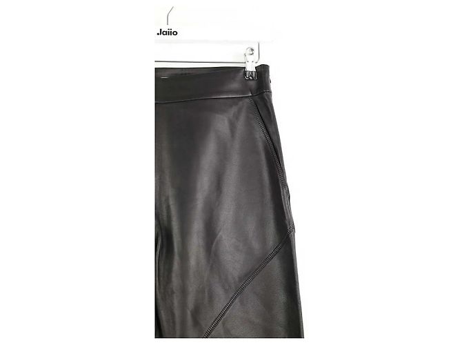 Maison Ullens Leggings de cuero negro - vista 2