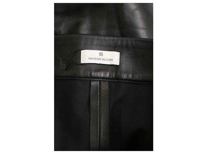 Maison Ullens Leggings de cuero negro - vista 5