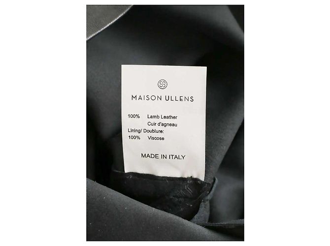 Maison Ullens Leggings de cuero negro - vista 6