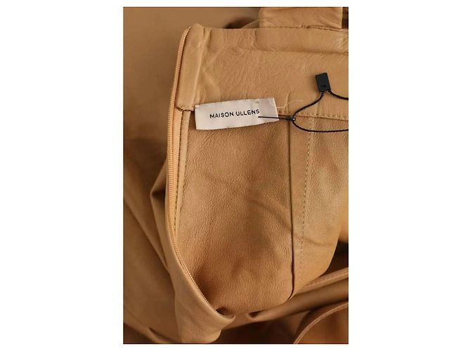 Maison Ullens Mono de cuero beige - vista 5
